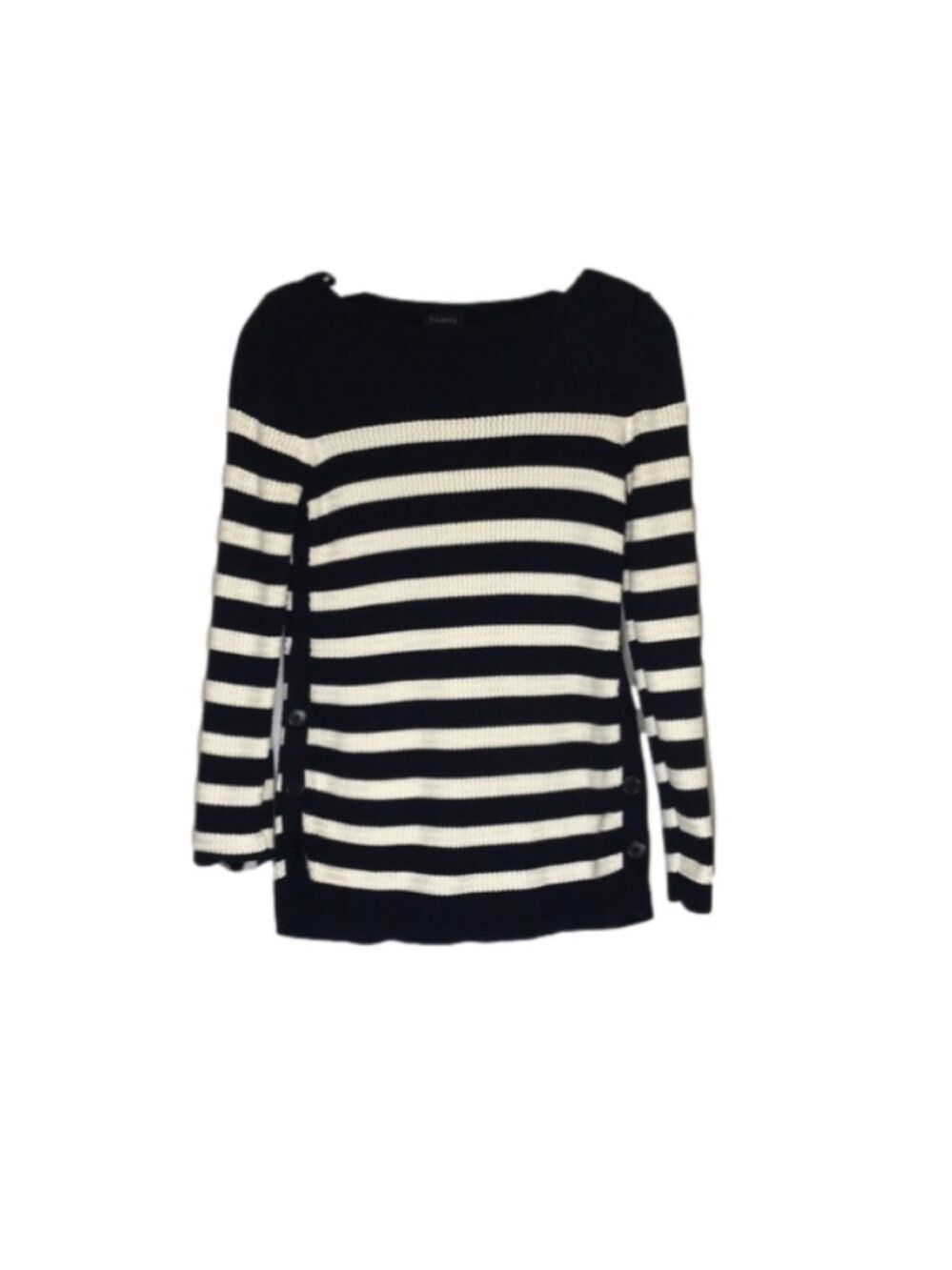 𝅺Talbots pull over striped sweater